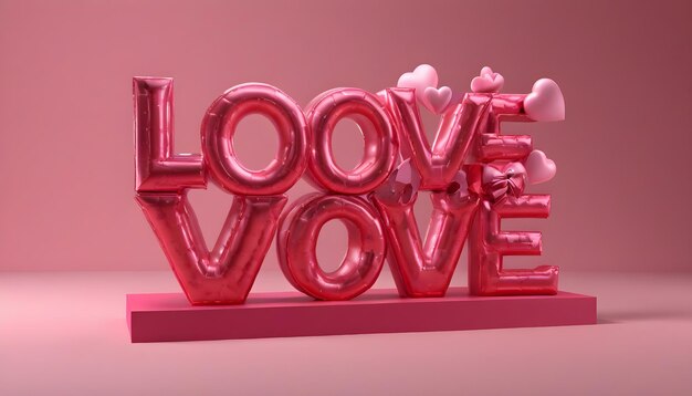 Romântico feliz dia de São Valentim com texto de amor