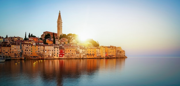 Romantische Altstadt von Rovinj in Kroatien, Europa.