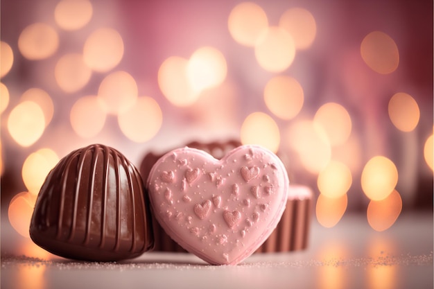 Romantische Schokolade zum Valentinstag