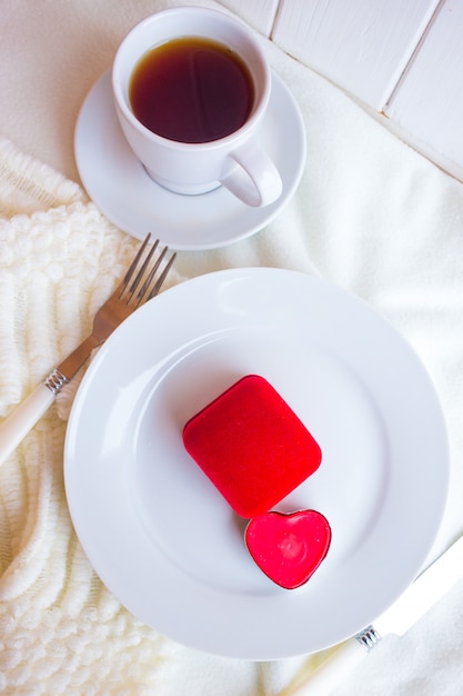 Romantisches Abendessen zum Valentinstag