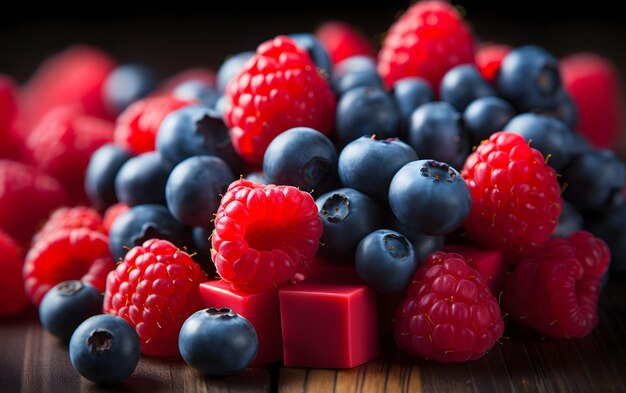 Rompecabezas de frutas Fondo de alimentos coloridos