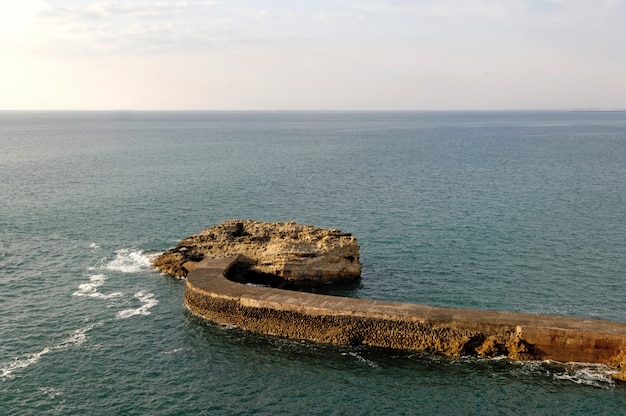 Rompeolas en biarritz