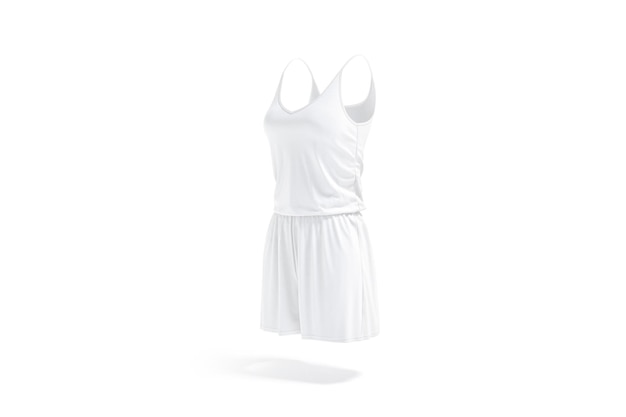 Foto romper femenino blanco traje de verano sin mangas femenino vacío ropa casual o ropa de salón boohoo