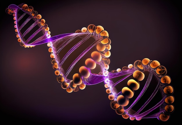 Foto rompiendo moldes un nuevo enfoque de la estructura del adn ia generativa