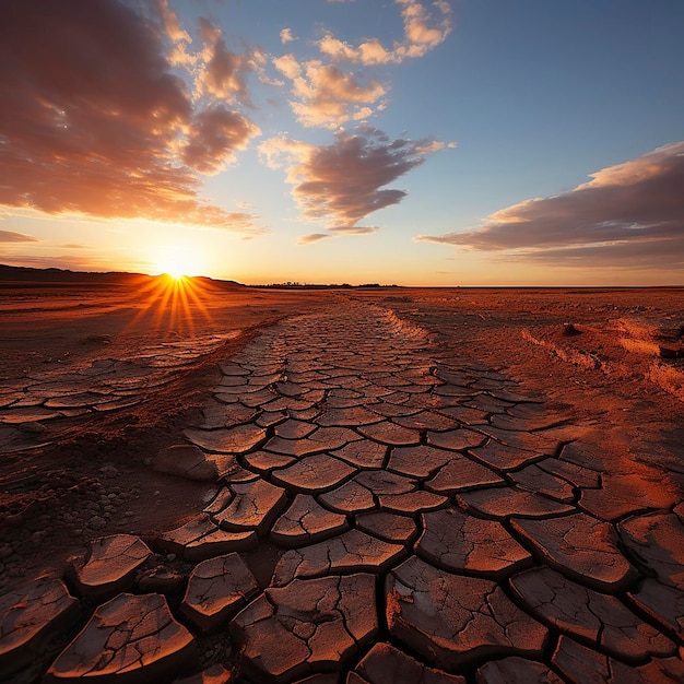 Foto se rompió en el desierto.