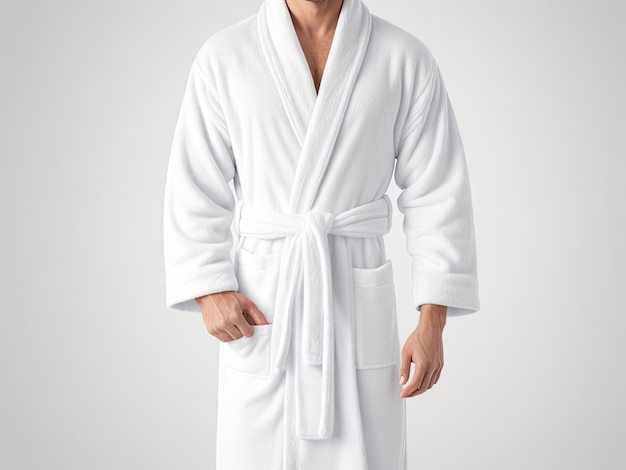 ropa de baño masculina imagen de maqueta en blanco generativa ai