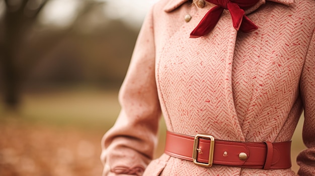 Ropa femenina de otoño y invierno ropa y colección de accesorios en el estilo de moda del campo inglés inspiración de aspecto clásico