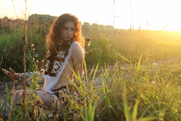 Ropa de niña amazonas naturaleza puesta de sol