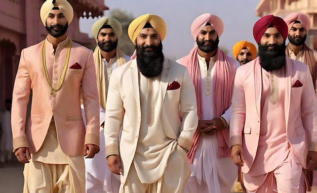 Ropa Punjabi La última colección de moda masculina