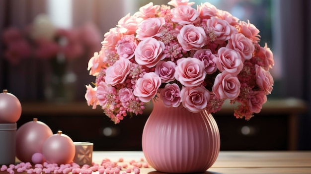 Ropa de rosas rosadas flores de habitación ligeras imagen de fondo papel de pared de escritorio fondos HD