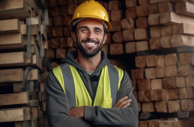 Ropa de trabajo de hombre trabajador