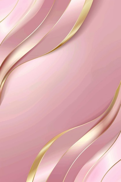 Rosa abstrato com fundo dourado brilhante