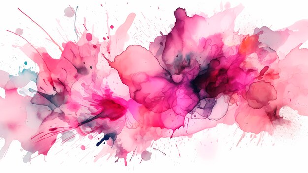 Foto rosa aquarell pinselstriche textur