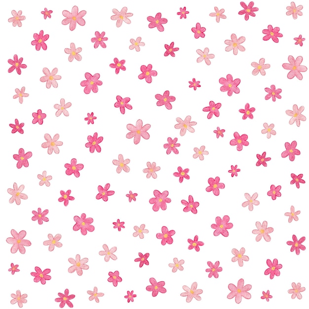 rosa Aquarellblumenmuster