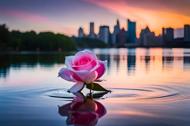 Foto rosa y blanca se muestra con la palabra amor en