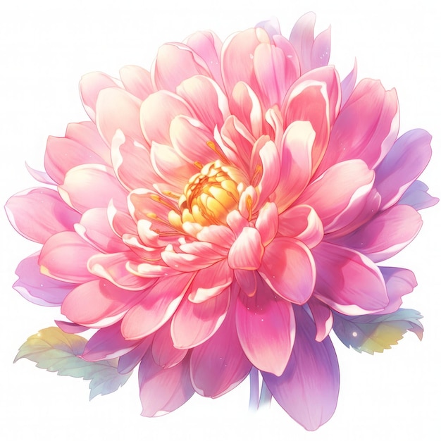 Rosa Blumen-Clipart, rosa Blumen-Sublimations-Clipart, rosa Blumen, generiert von KI