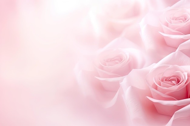 Rosa de color rosa Copiar espacio para su texto