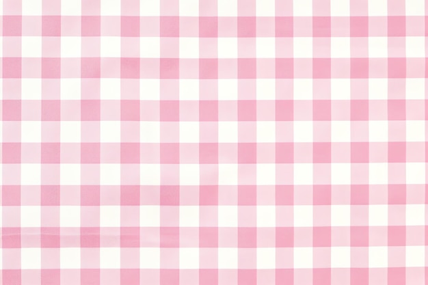 Foto rosa e branco gingham padrão antigo junk journal página de fundo decoração de arte de parede para creche ou