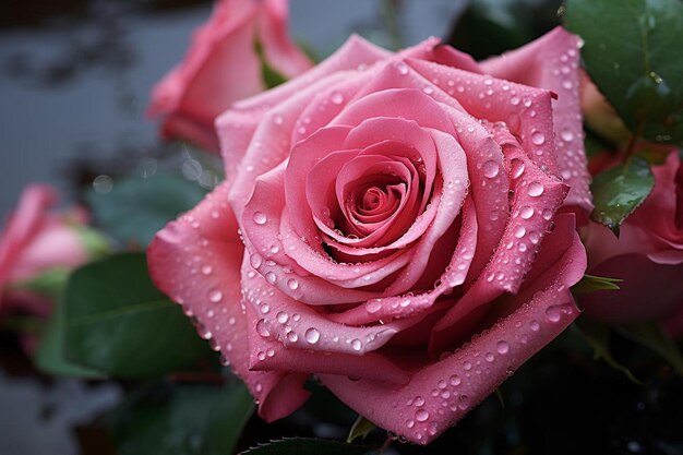 Rosa em elegante bouquet de noiva rosa fotografia de imagem
