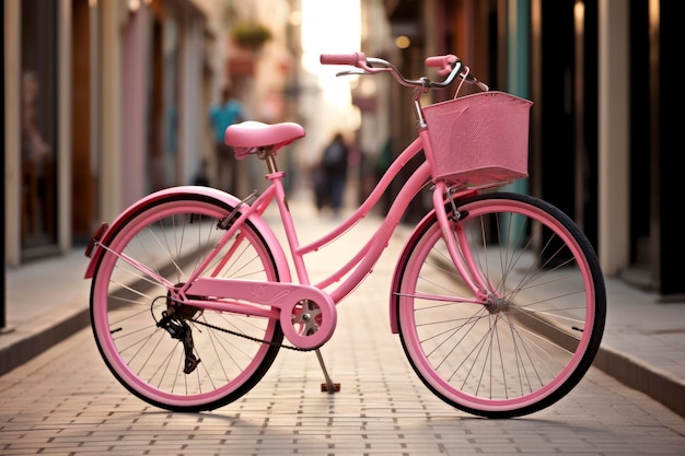 Foto rosa fahrrad