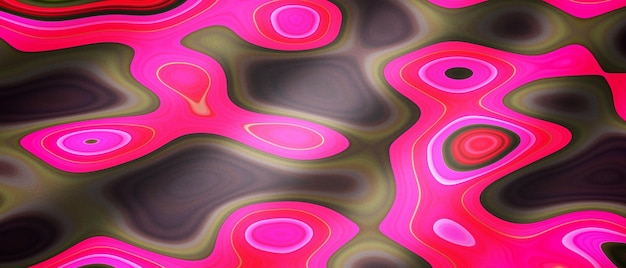 Rosa flüssige Marmortinte scape abstrakter Hintergrund 3D-Rendering