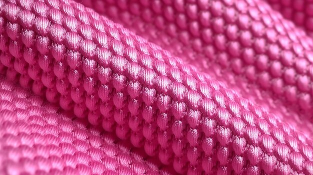 Foto rosa fußballstofftextur mit luftnetz hintergrund für sportbekleidung