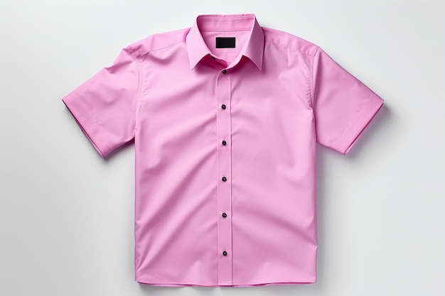 rosa Hemd mit halber Schulter, isoliert auf durchsichtigem Hintergrund