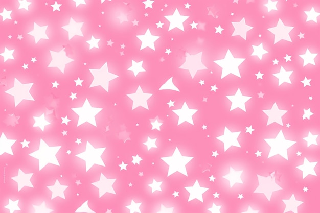 Rosa Hintergrund mit weißen Sternen auf rosa Hintergrund