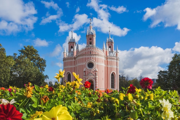 Rosa Kirche. Chesme neugotische Kirche in St. Petersburg