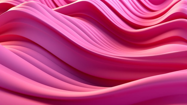 Rosa Linhas onduladas moldam uma base teórica colorida Recurso criativo Gerado por IA