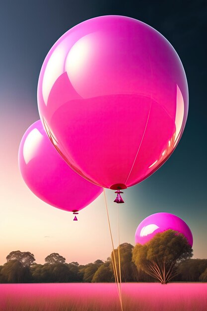 Rosa Luftballons