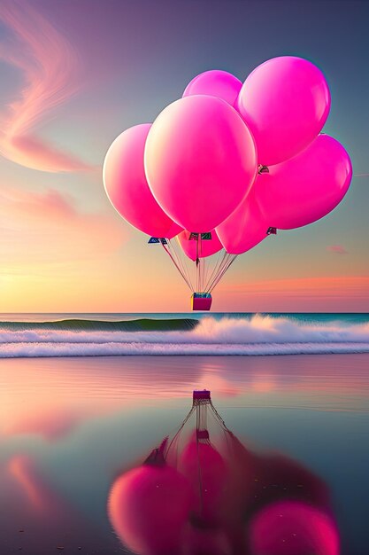 Rosa Luftballons