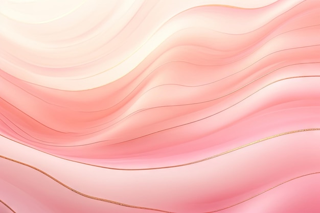 rosa Marmorgradient mit goldenen Linien auf pastellfarbenem Hintergrund