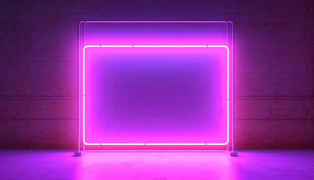 Rosa neonschwarzer Hintergrund Generative KI