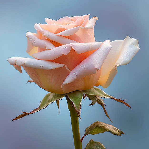 una rosa con el nombre de " peonía " en la parte inferior.