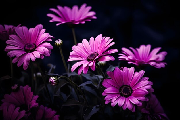 Foto rosa osteospermum púrpura margaridas osteosperma rosa púrpura flor de osteos perma