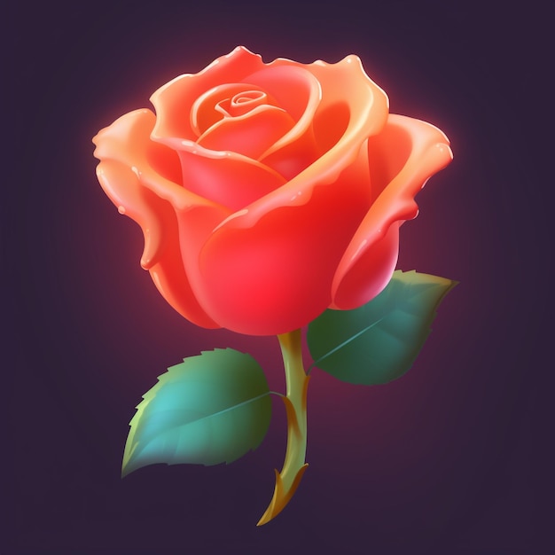 Foto una rosa roja con la palabra 