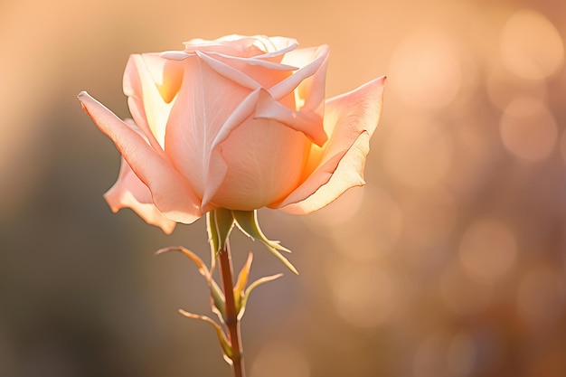 Foto la rosa rosada en la fotografía