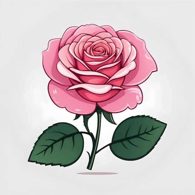 Foto la rosa rosada