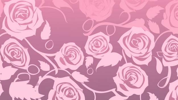 Rosa Rosen auf einem rosa Hintergrund