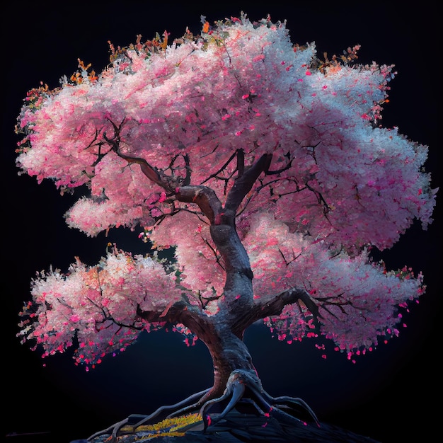 Rosa Sakura-Baum Generative KI
