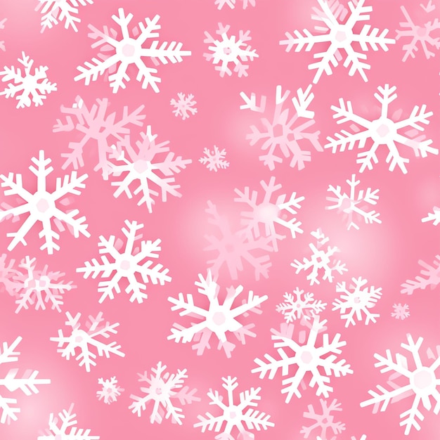 rosa Schneeflocken