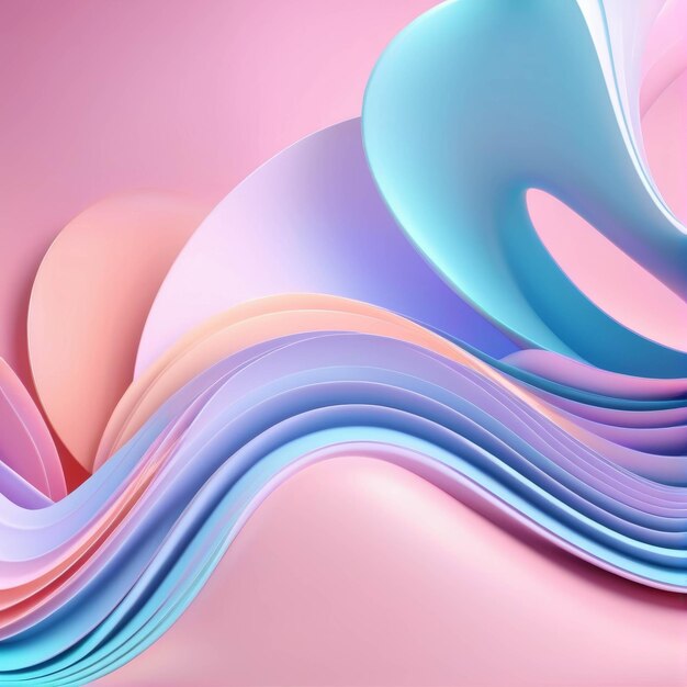 Rosa und blau abstrakter Hintergrund mit welligen Formen