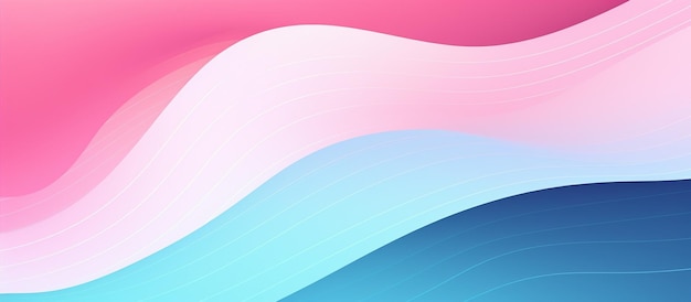 Rosa und blaue Wellen auf einem rosa Hintergrund