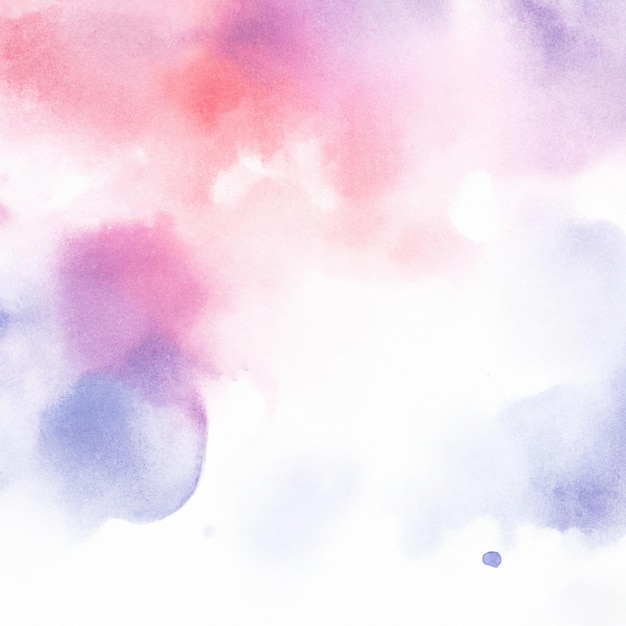Rosa und blauer Aquarellhintergrund mit einem weißen Hintergrund
