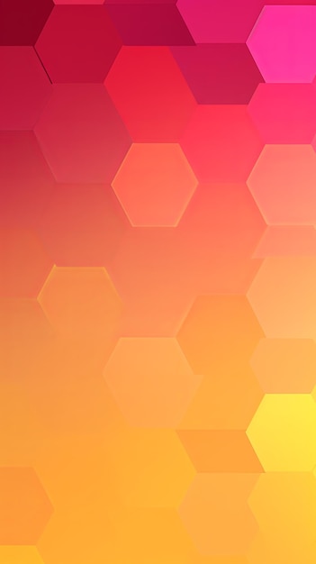 Rosa und gelber Gradient-Hintergrund mit einem Sechseck-Muster in einer Vektorillustration ar 916 v 52 Job ID be98acc6abaa4daaab0efeaa8f4dfe22