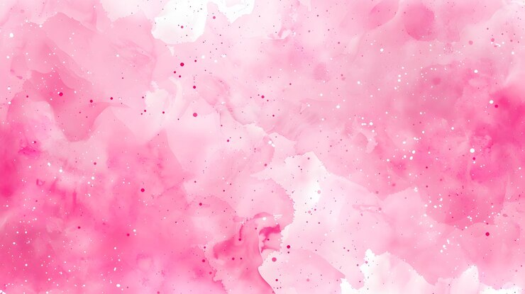 Foto rosa und rote aquarellmalerei mit rosa hintergrund