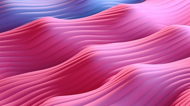 Rosa wellenförmige Linien bilden eine farbenfrohe theoretische Grundlage. Kreative Ressource, die von KI generiert wird