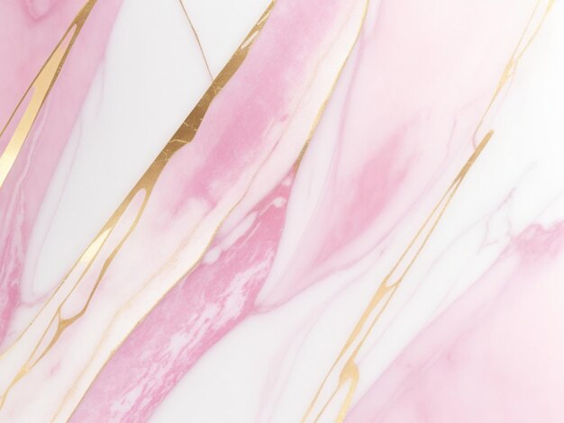 Foto rosafarbener marmor-pastellverlaufshintergrund mit goldenem linienhintergrund