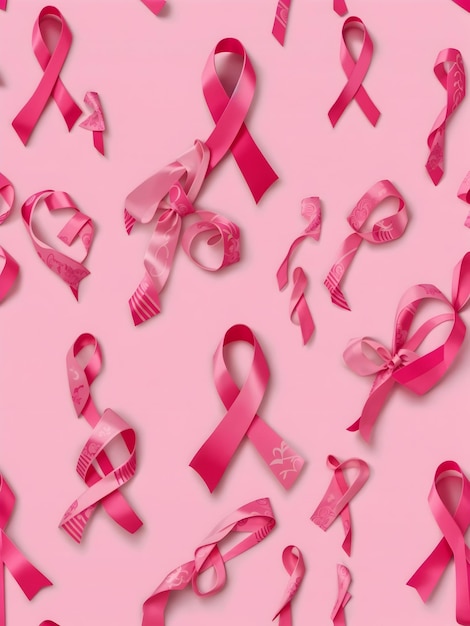 Rosafarbenes Band zur Aufklärung über Brustkrebs